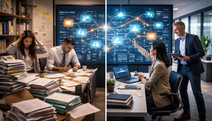 Custom workflow automation berbasis AI Transformasi