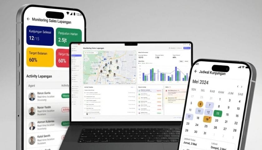 Aplikasi Monitoring Sales Lapangan Custom